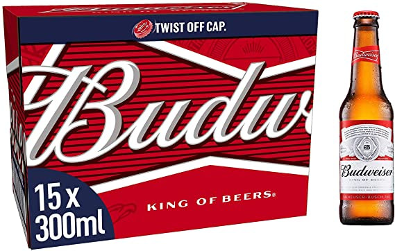 Budweiser 300ml NRB 15 Pack – AFT DrinksCash & Carry