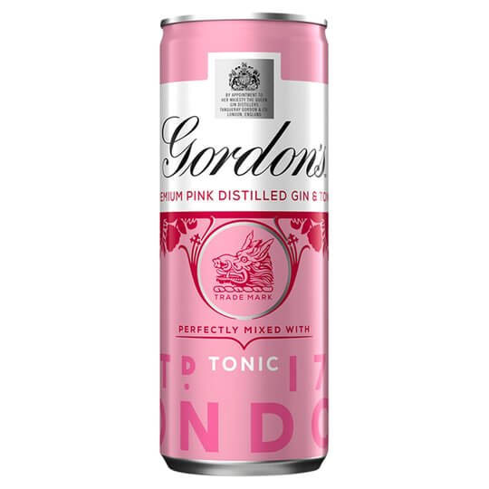 Gordon's Pink Gin & Tonic 250ml Can AFT DrinksCash & Carry