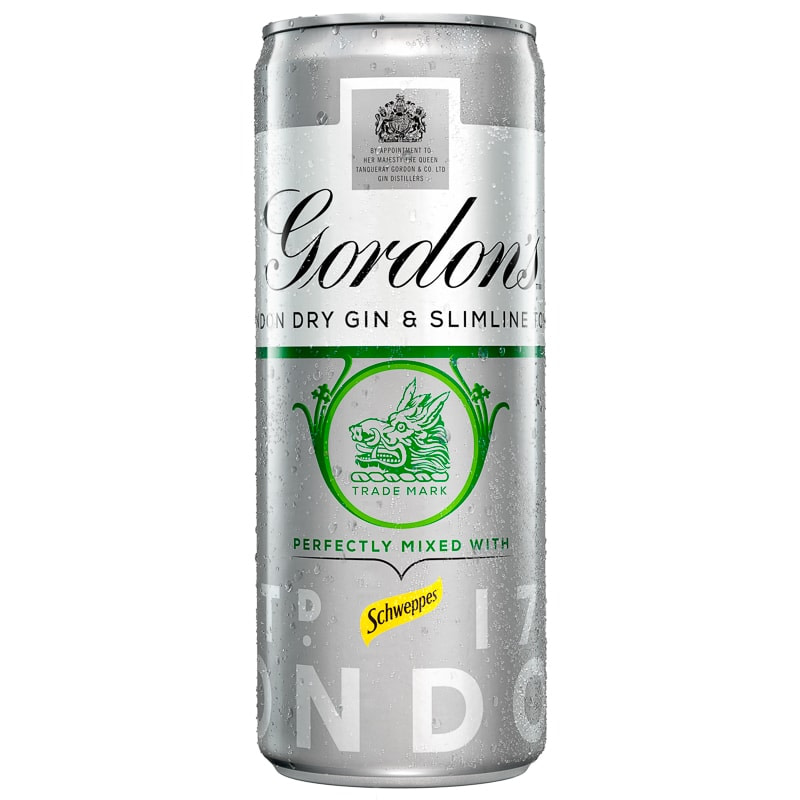 Gordon's Dry Gin & Slimline Tonic 250ml Can AFT DrinksCash & Carry